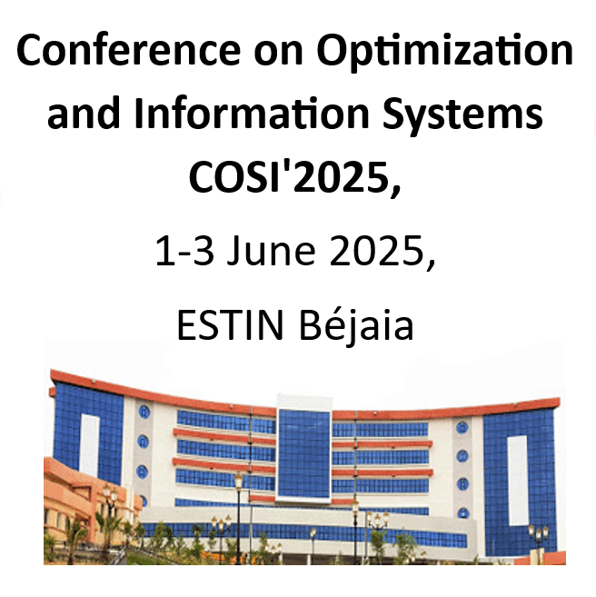 Logo Conference COSI 2025 : 17th Conference on Optimization and Information Systems